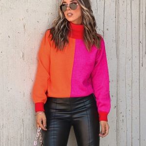 NWT Vici colorblock sweater size M